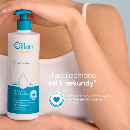 OILLAN DERM+ Kremowy Żel do Mycia, 400ml