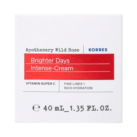 Korres Wild Rose – Rozjaśniający Krem do Skóry Suchej z Witaminą C, 40ml 