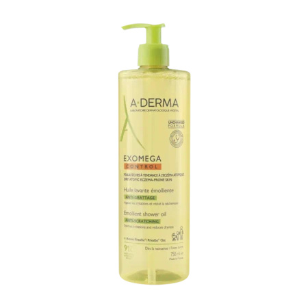 A-DERMA EXOMEGA CONTROL Emolientowy olejek pod prysznic, 750ml