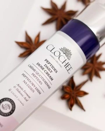 CLOCHEE SIMPLY ORGANIC Peptydowy Krem na Dzień, 50ml | KRÓTKA DATA WAŻNOŚCI: 20.05.2025R.