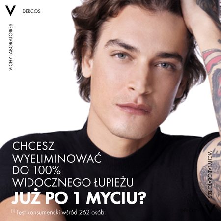 VICHY Dercos DS Szampon Przeciwłupieżowy do Włosów Normalnych i Przetłuszczających się, 390ml