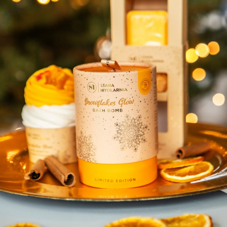 Stara Mydlarnia Kula do Kąpieli Snowflakes - Pomarańcza&Cynamon, 200g