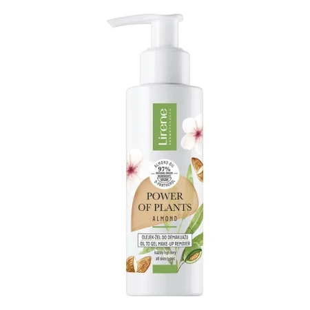 Lirene Power Of Plants Olejek-Żel do Demakijażu Migdał, 145ml