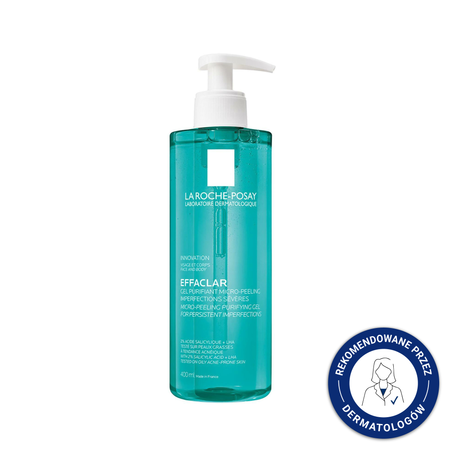 LA ROCHE-POSAY Effaclar Micro-Peeling Żel Oczyszczający, 400ml