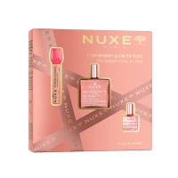 Nuxe The Infinite Glow in Pink Zestaw - Very Rose Serum do Ust, 10ml + Huile Prodigieuse Or Florale, 50ml + Huile Prodigieuse Florale, 10ml