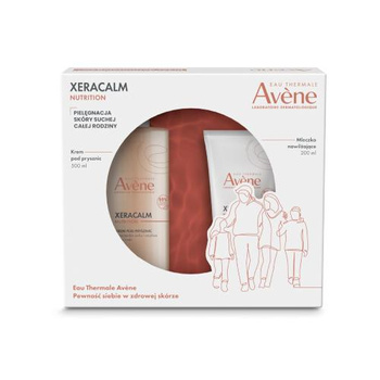 AVENE XERACALM  NUTRITION ZESTAW Krem pod prysznic, 500ml+ Mleczko nawilżające, 200ml