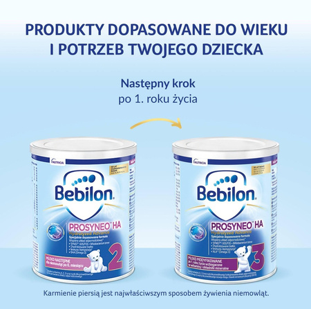Bebilon Prosyneo HA 2, Mleko dla Niemowląt po 6-miesiącu Życia, 400 g | KRÓTKA DATA WAŻNOŚCI: 24.05.2025R.