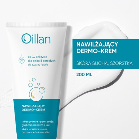 Oillan Nawilżający Dermo-Krem, 200 ml