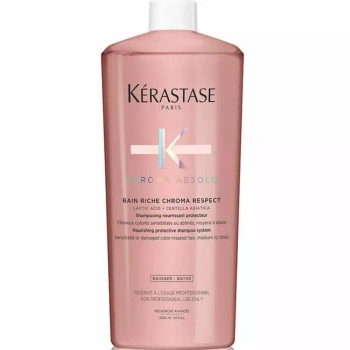 Kérastase  Chroma Absolu  Bain  Riche  Chroma Respect - Wzbogacony szampon do włosów koloryzowanych, 1000ml