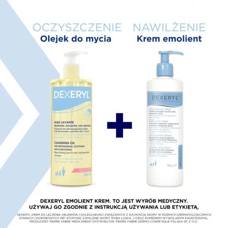 Dexeryl Krem Emolientowy do Ciała, 500 g