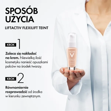 Vichy Liftactiv Flexiteint Podkład 45 Gold – Wygładzający Zmarszczki, 30 ml
