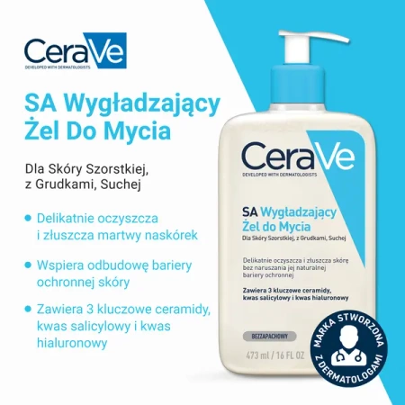 CeraVe SA Wygładzający żel do mycia, 473ml