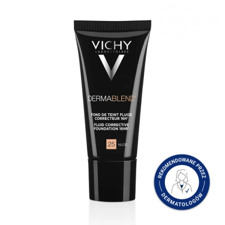 Vichy Dermablend 25 Nude – Fluid Korygujący o Pełnym Kryciu i SPF 35, 30ml