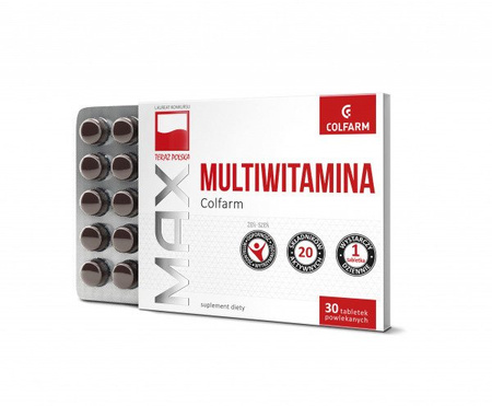 MAX MULTIWITAMINA x 30 tabletek powlekanych