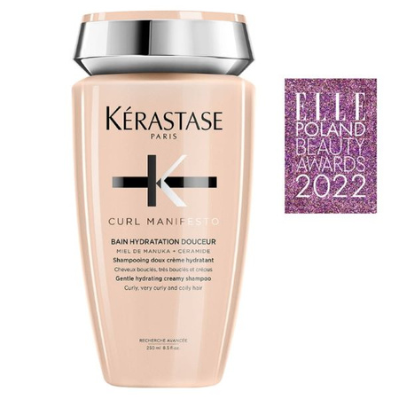 Kérastase Curl Manifesto – Nawilżający Szampon do Włosów Kręconych i Falowanych, 250ml