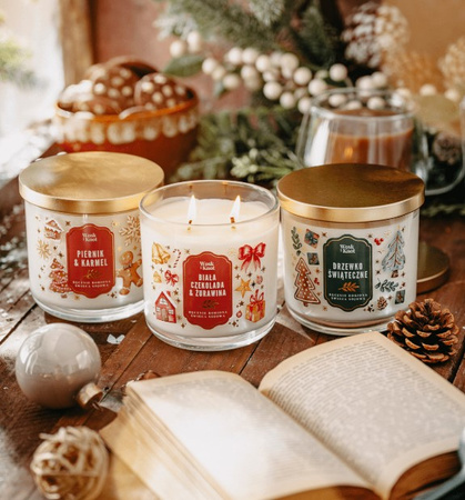 Wosk&Knot Świeca Sojowa Pieczone Jabłko, 350g