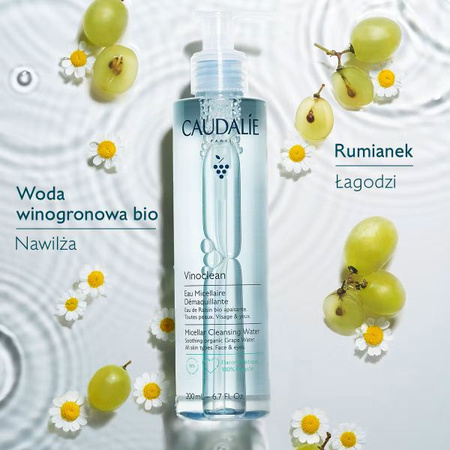 Caudalie Vinoclean - Płyn Micelarny do Demakijażu, 200ml