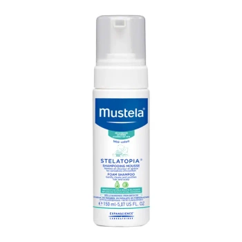 Mustela Stelatopia Szampon w Piance – do Skóry Atopowej i Suchej, 150ml