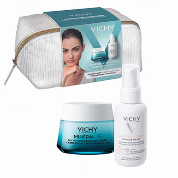 VICHY Mineral 89 ZESTAW Lekki krem + fluid SPF, 50+50ml