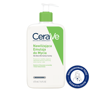 CeraVe Nawilżająca Emulsja do mycia, skóra normalna i sucha, 473ml