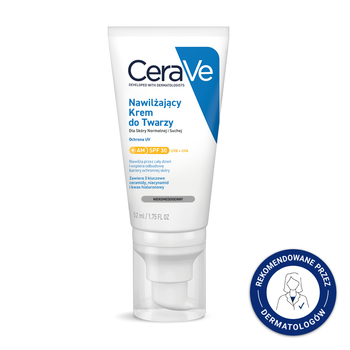 CERAVE Nawilżający krem do twarzy SPF30 skóra normalna i sucha, 52ml