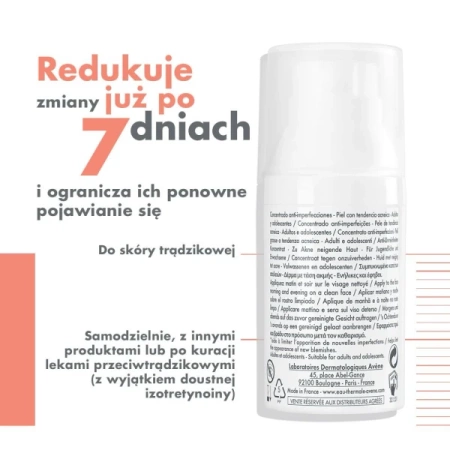 Avene Cleanance Koncentrat Przeciw Niedoskonałościom, 30ml