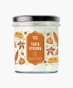 Wosk&Knot Świeca Sojowa - Tarta Dyniowa, 250g