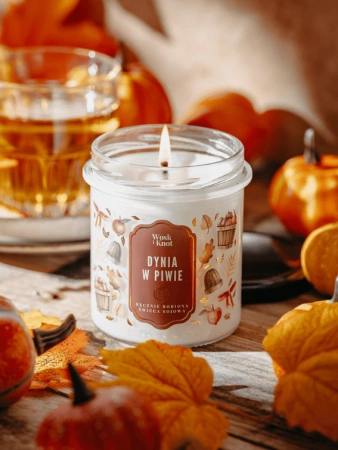 Wosk i Knot świeca sojowa Dynia w Piwie 250g