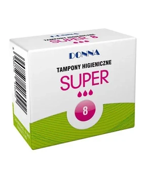 Tampony higieniczne DONNA Super, 8 sztuk