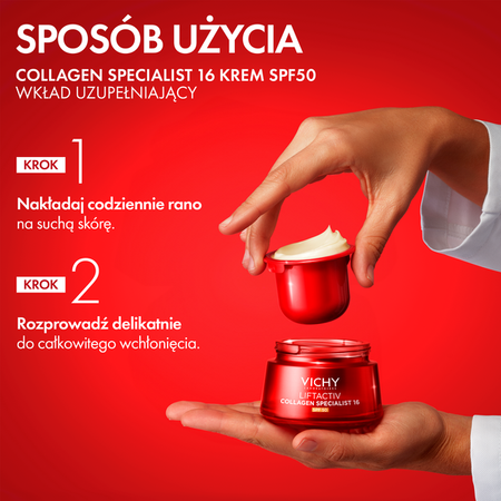 Vichy Liftactiv Collagen Specialist SPF 50 – Przeciwzmarszczkowy Krem do Twarzy, 50 ml