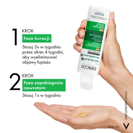 Vichy Dercos DS Szampon Przeciwłupieżowy z Odżywką 2w1, 200ml