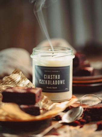 Wosk&Knot Świeca Sojowa - Ciastko Czekoladowe, 300ml