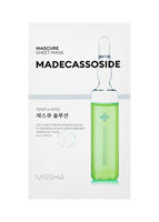 Missha Mascure Rescue Madecassoside Sheet Mask – Łagodząca Maska w Płachcie, 28 ml