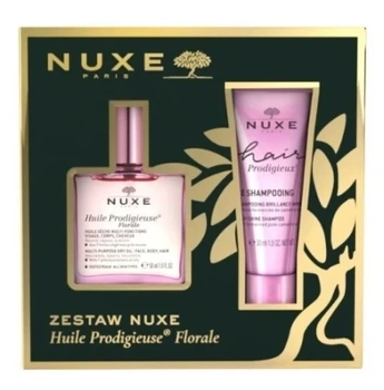 Nuxe Zestaw Huile Prodigieuse Florale szampon wygładzający, 50ml+30ml