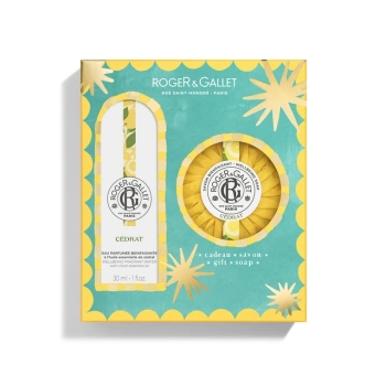 Roger&Gallet Cédrat Zestaw Prezentowy - Woda Zapachowa., 30ml + Mydło Perfumowane, 100g