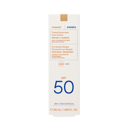 Korres Yoghurt SPF 50 – lekki krem przeciwsłoneczny do twarzy, 50ml 
