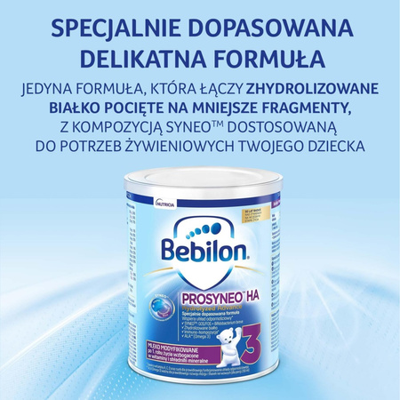 Bebilon Prosyneo HA 3 - Mleko Modyfikowane po 1. roku, 400 g
