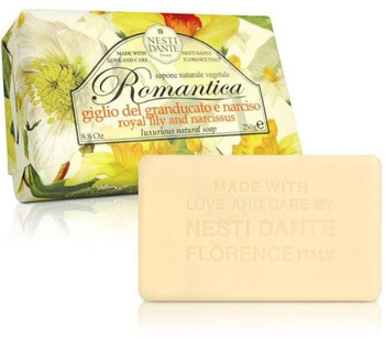 Nesti Dante Romantica Mydło Naturalne Lilia&Narcyz, 250g