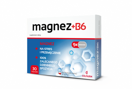 Magnez + B6, 30 kapsułek