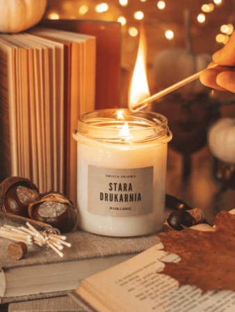 Wosk&Knot Świeca Sojowa - Stara Drukarnia, 250g