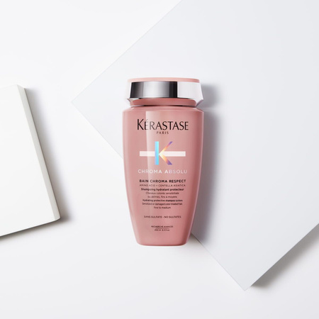 Kérastase Chroma Absolu Respect Nawilżająco-Ochronna Kąpiel do Włosów Zniszczonych, Koloryzowanych lub Cienkich, 250ml