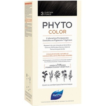 PHYTO COLOR 3 Farba do włosów/ Ciemny Kasztan