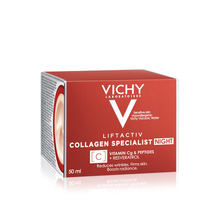 Vichy LiftActiv Collagen Specialist – Przeciwzmarszczkowy Krem na Noc, 50 ml