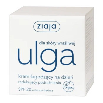 Ziaja Ulga dla skóry wrażliwej – Krem łagodzący na dzień SPF 20, 50ml | KRÓTKA DATA:03/2026r.