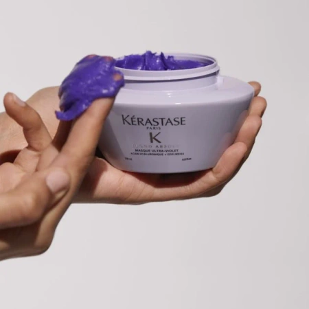 Kérastase Blond Absolu Masque Ultra-Violet - Maska do włosów blond neutralizująca żółte tony, 200 ml
