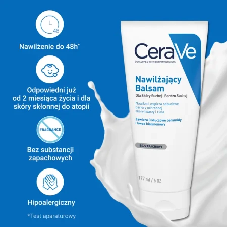 CeraVe Nawilżający Balsam do Twarzy i Ciała, 177 ml 