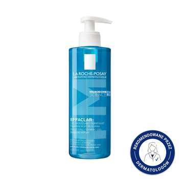 LA ROCHE-POSAY Effaclar Żel Oczyszczający do Twarzy, 400ml