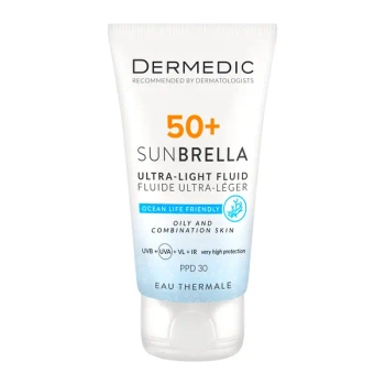 Dermedic Sunbrella Ultralekki Krem Ochronny SPF 50 dla Skóry Tłustej i Mieszanej, 40 ml