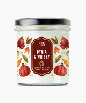 Wosk&Knot Świeca Sojowa - Dynia & Whisky, 250g