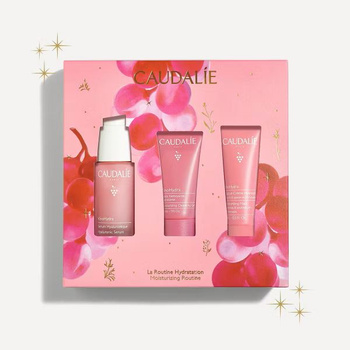 Caudalie VinoHydra Zestaw Nawilżający – Serum, 30 ml + Żel do Mycia Twarzy, 30 ml + Maska, 15 ml